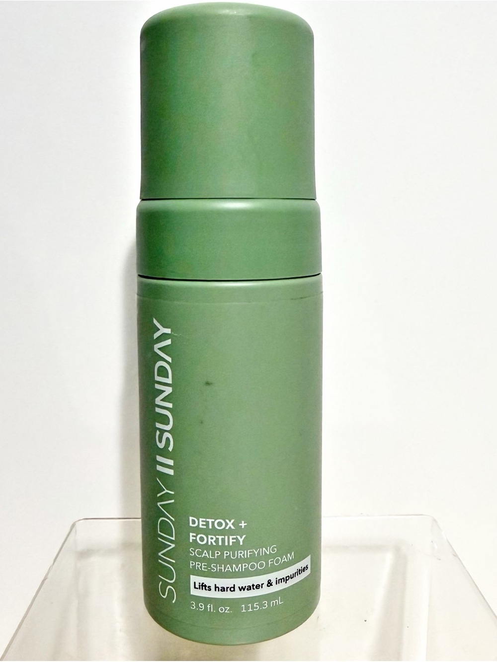 Sunday II Sunday DETOX + FORTIFY Purifying Pre-Shampoo Foam, 3.9 fl oz
